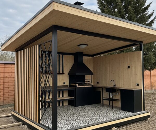 outdoor lean to grilling